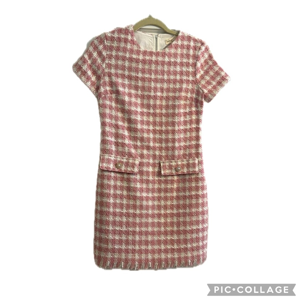 Pink and White Dress